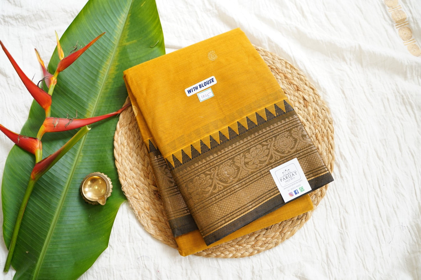 Chettinad handloom Cotton Saree PC15974