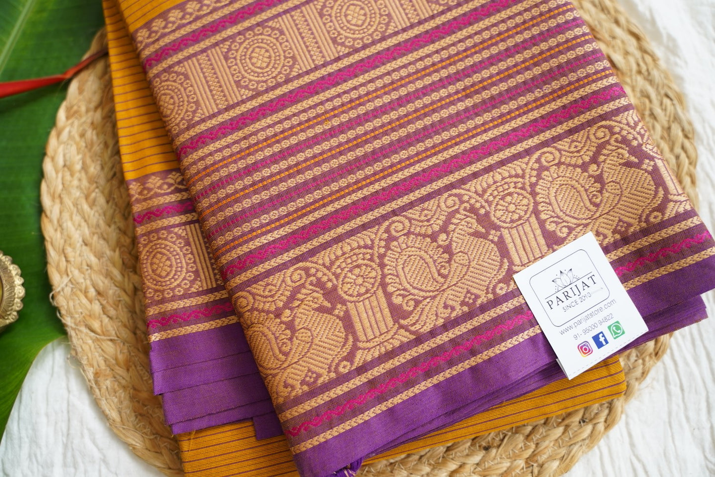 Chettinad handloom Cotton Saree PC15919