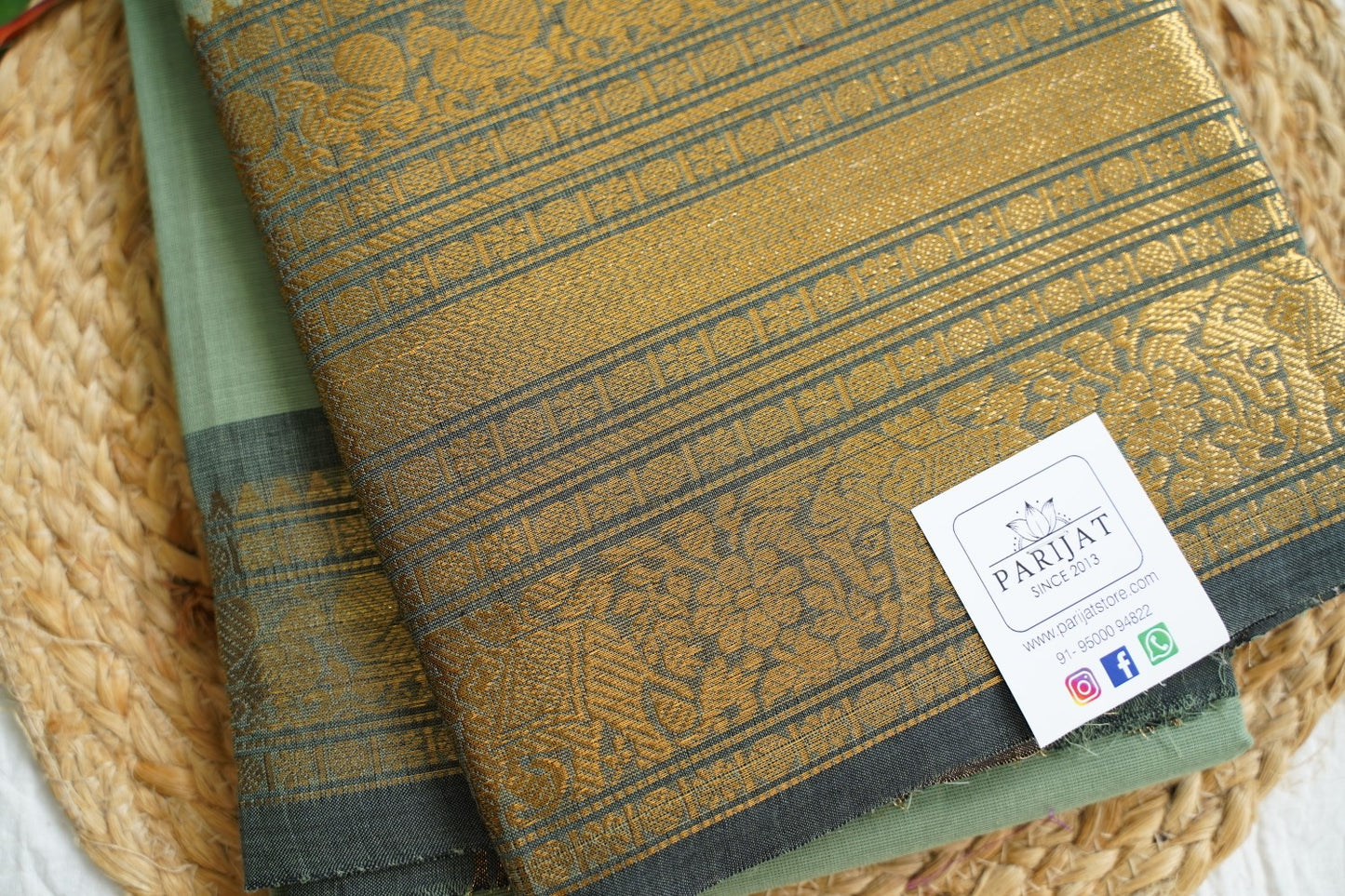 Chettinad handloom Cotton Saree PC15910