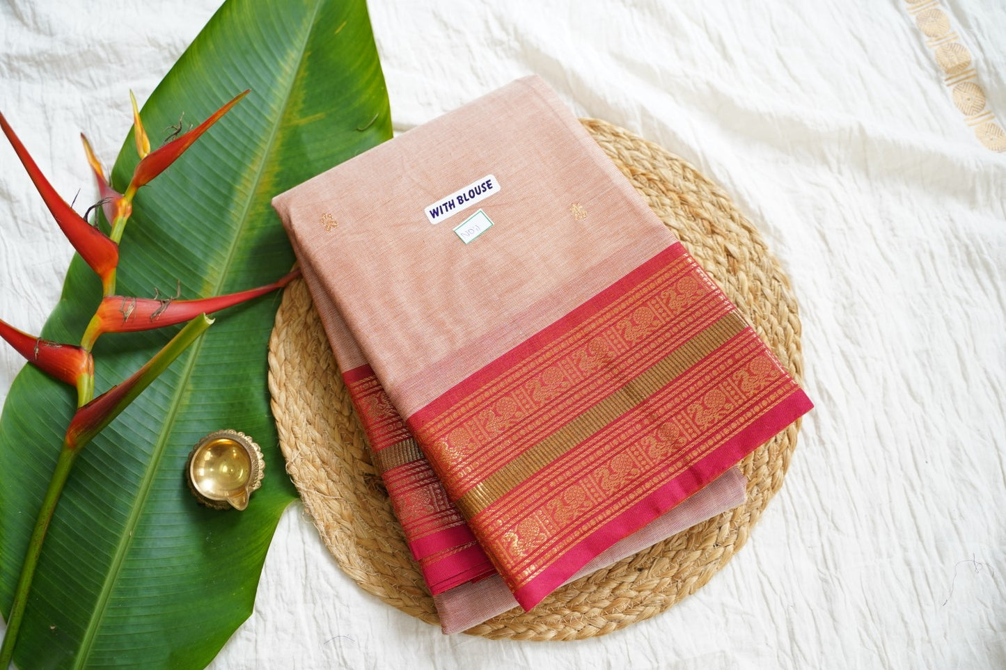 Chettinad handloom Cotton Saree PC15917
