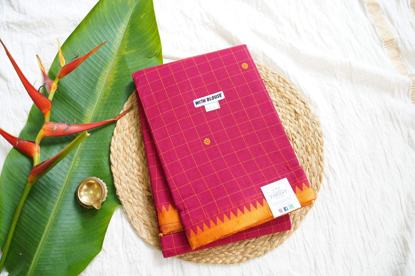 Chettinad handloom Cotton Saree PC15904