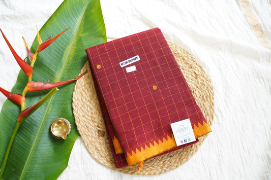 Chettinad handloom Cotton Saree PC15864