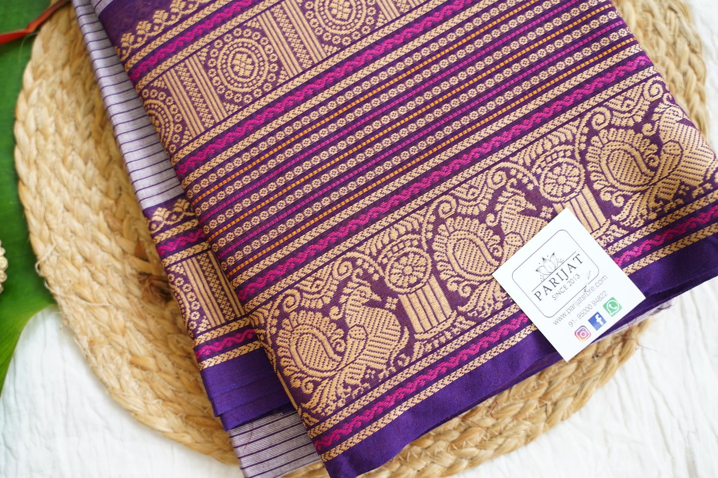Chettinad handloom Cotton Saree PC15855
