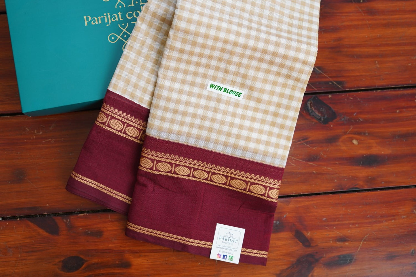 Chettinad handloom Cotton Saree PC16203