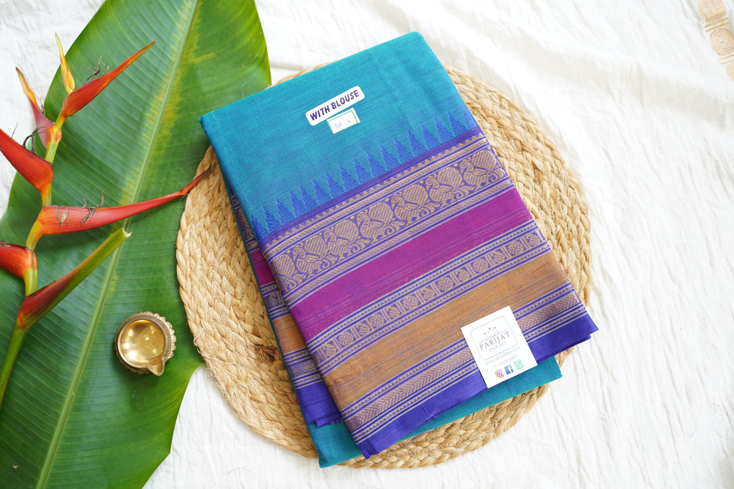 Chettinad handloom Cotton Saree PC15830