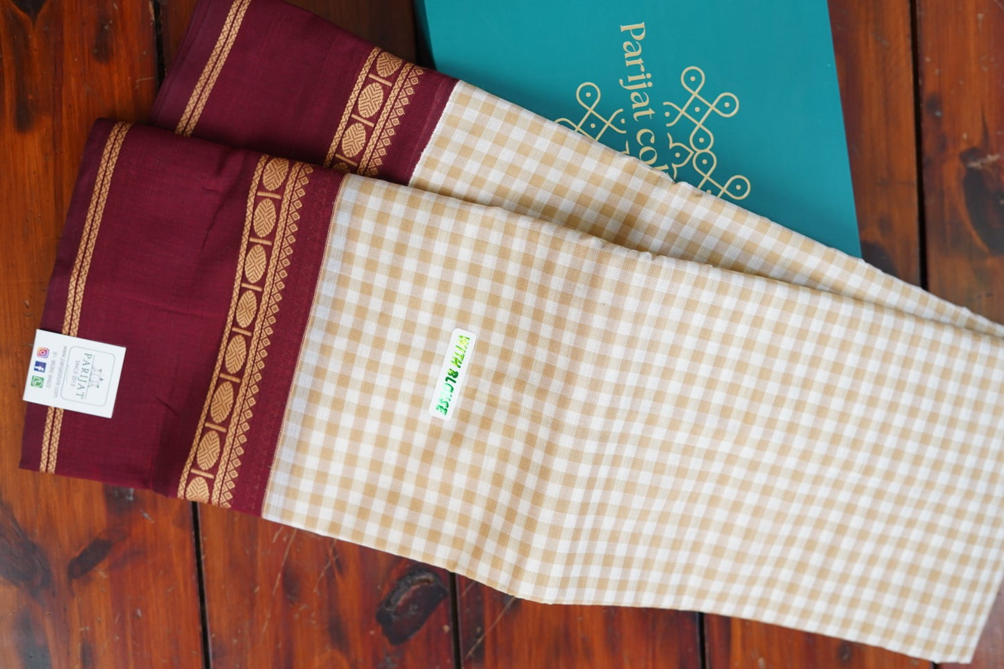 Chettinad handloom Cotton Saree PC16203