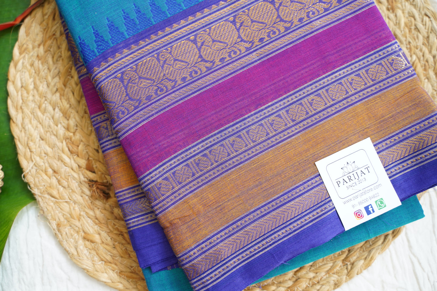 Chettinad handloom Cotton Saree PC15830
