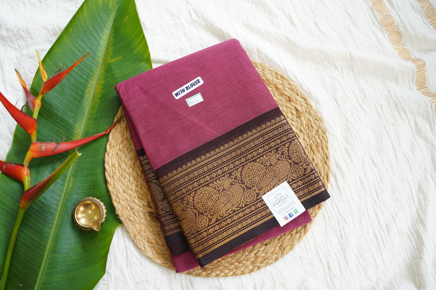 Chettinad handloom Cotton Saree PC15930