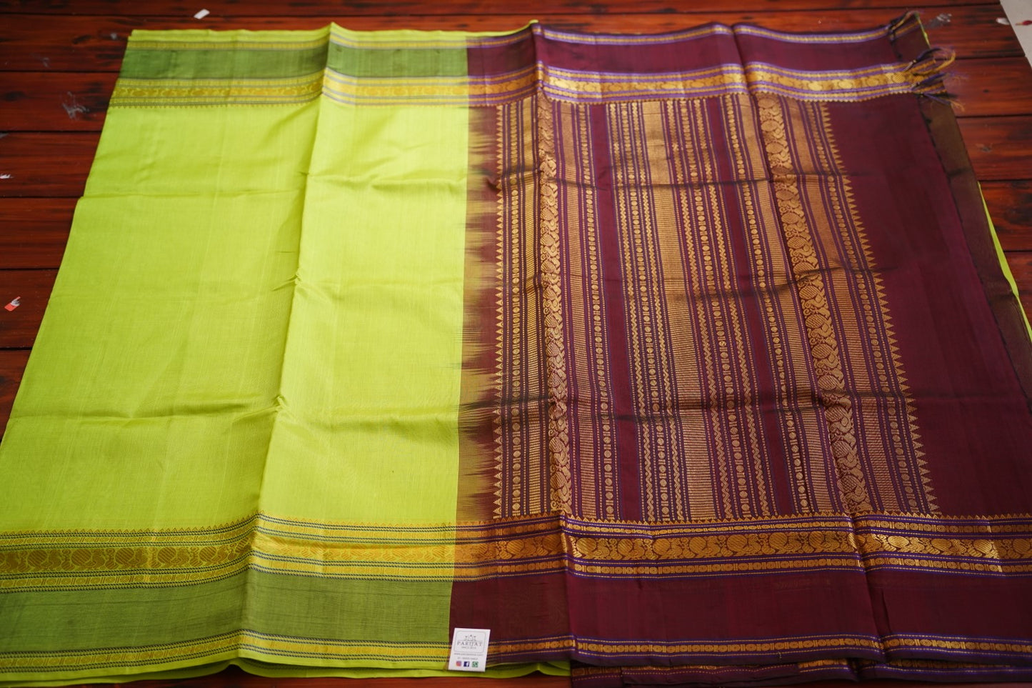 Radha -Krishna Mangalgiri Silk Cotton Saree PC10147