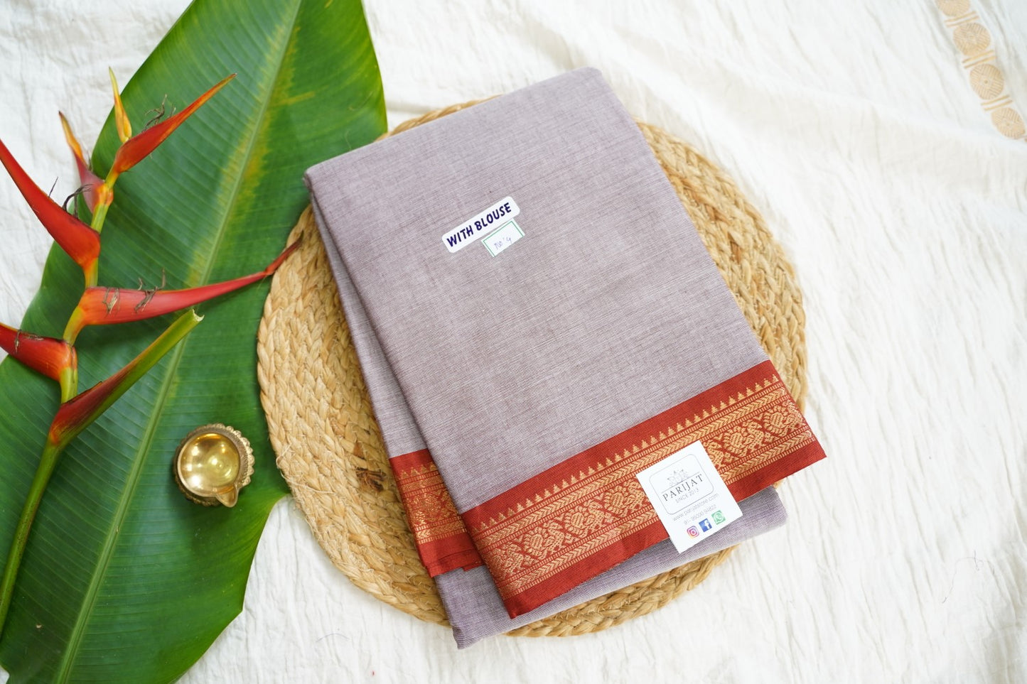 Chettinad handloom Cotton Saree PC15891