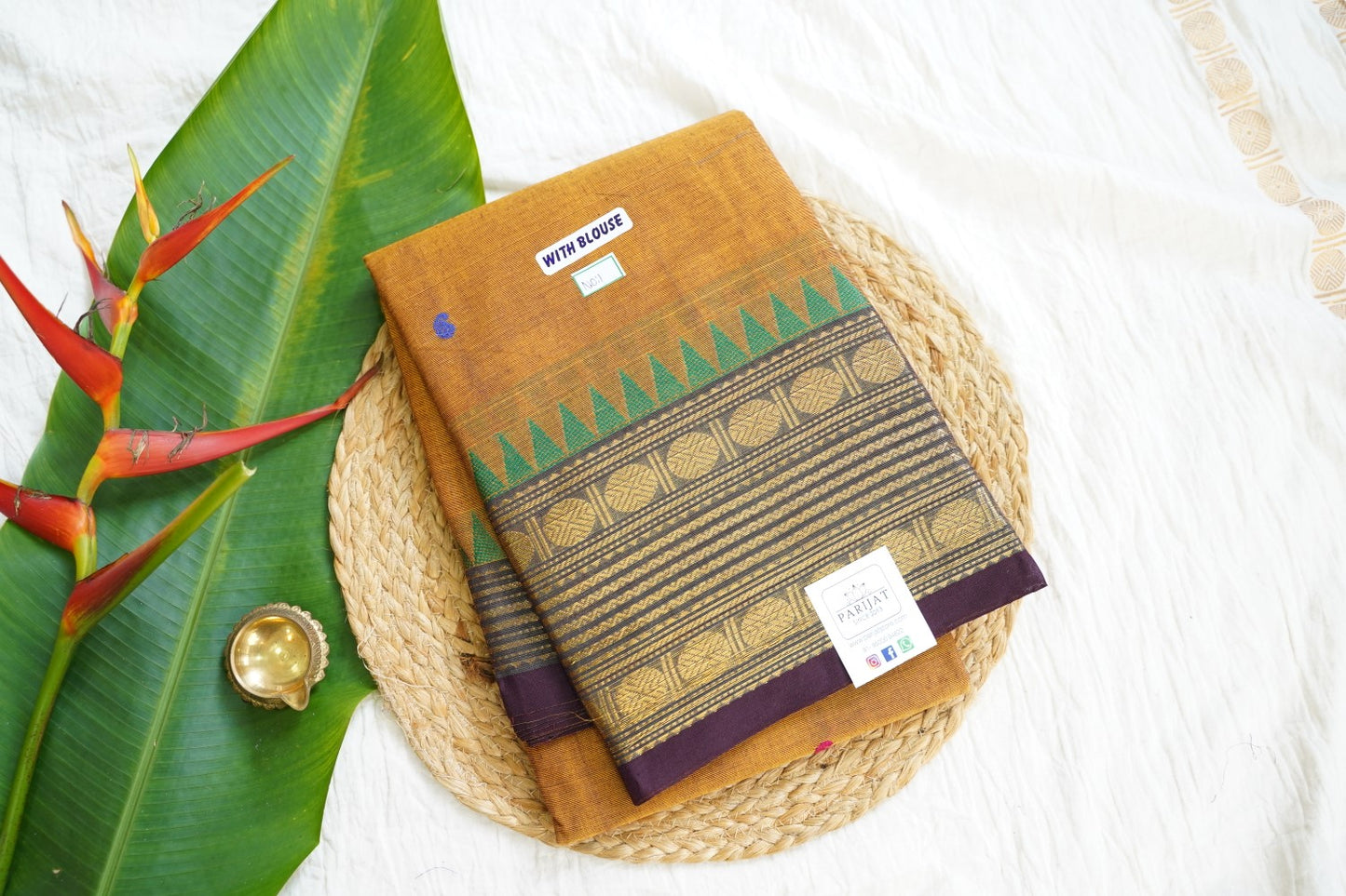 Chettinad handloom Cotton Saree PC15928