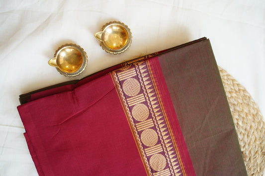 Chettinadu handloom Cotton Saree PC14282