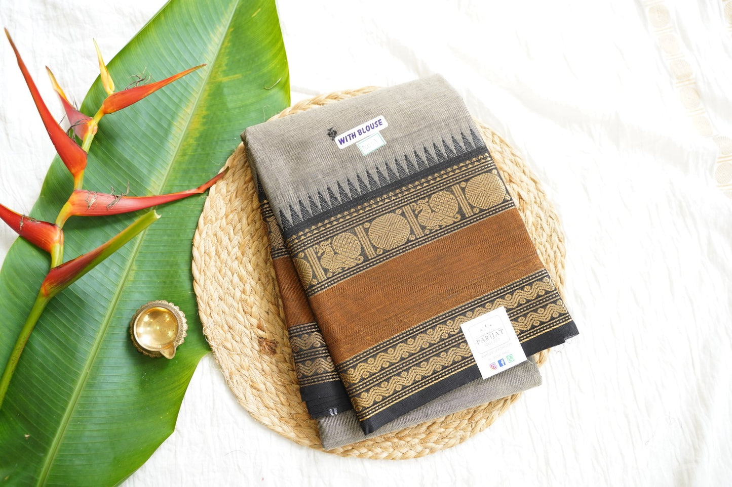 Chettinad handloom Cotton Saree PC15838