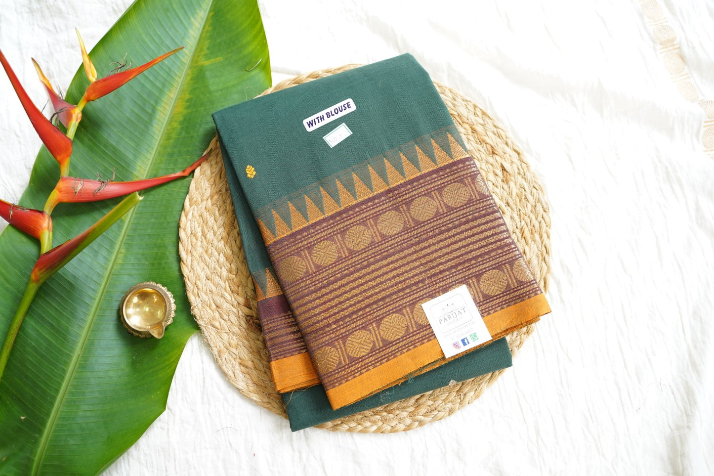 Chettinad handloom Cotton Saree PC15839