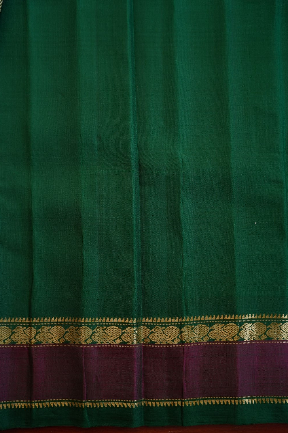 Kanchi Silk Cotton Saree With Zari Border  PC10158