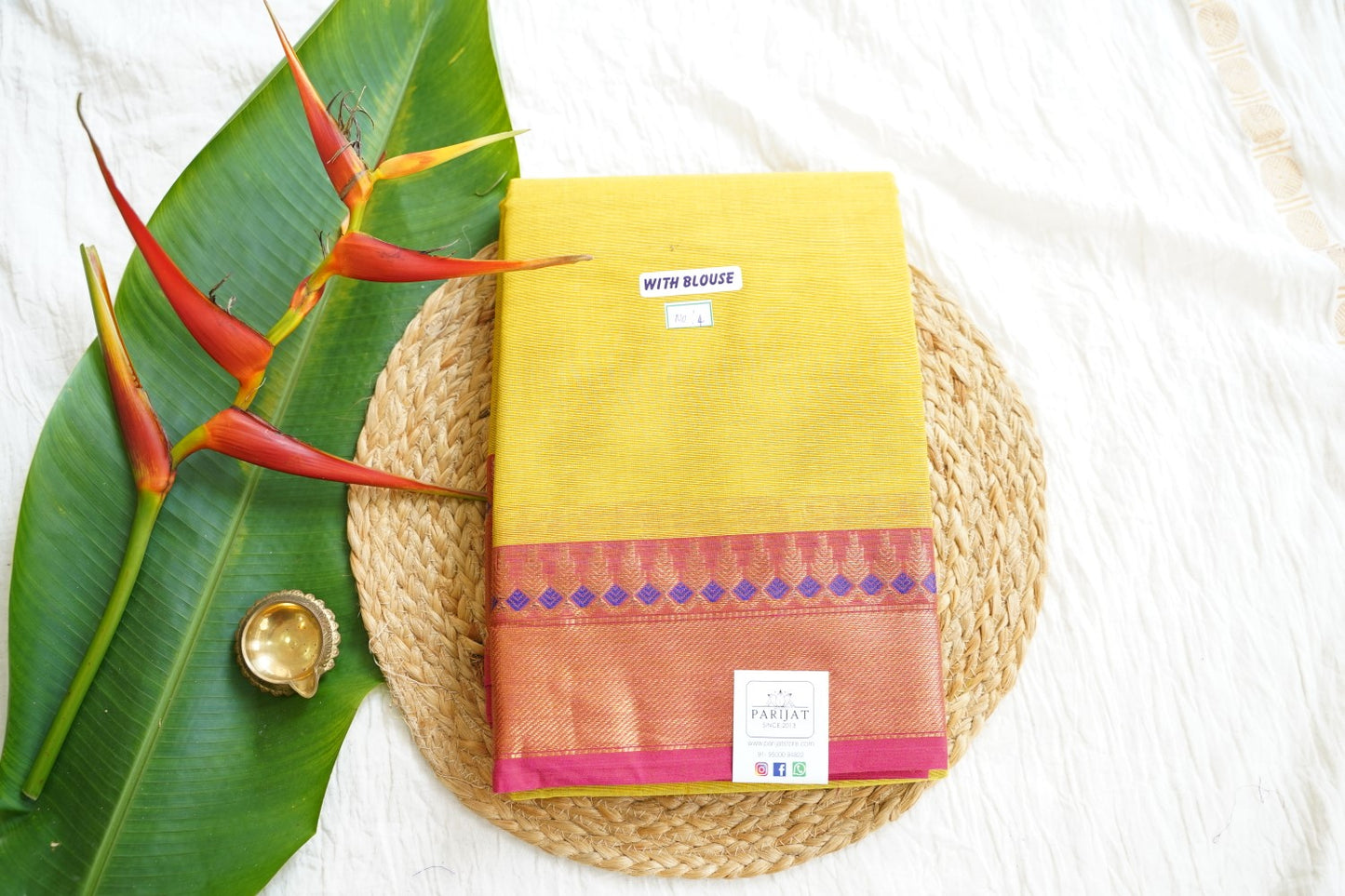 Chettinad handloom Cotton Saree PC15857