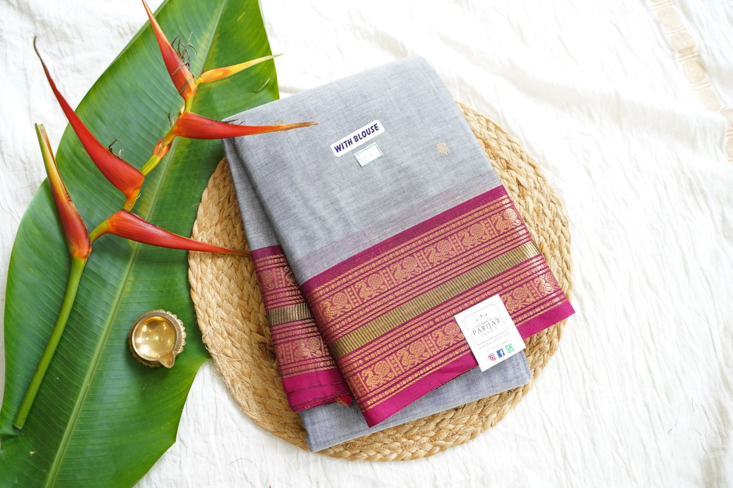 Chettinad handloom Cotton Saree PC15852