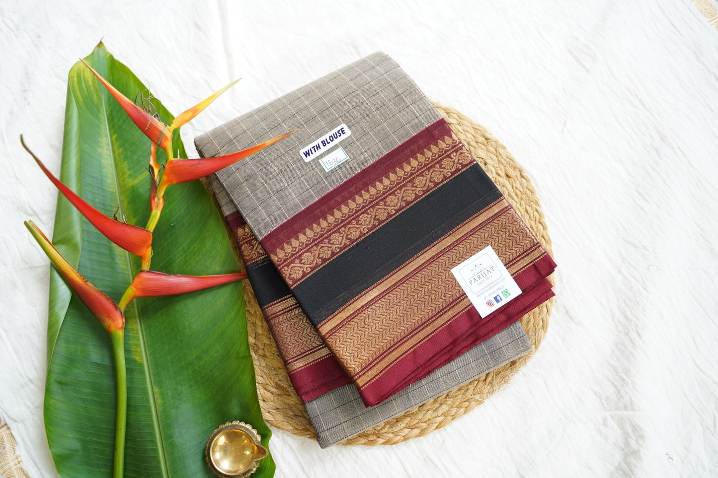 Chettinad handloom Cotton Saree PC15831