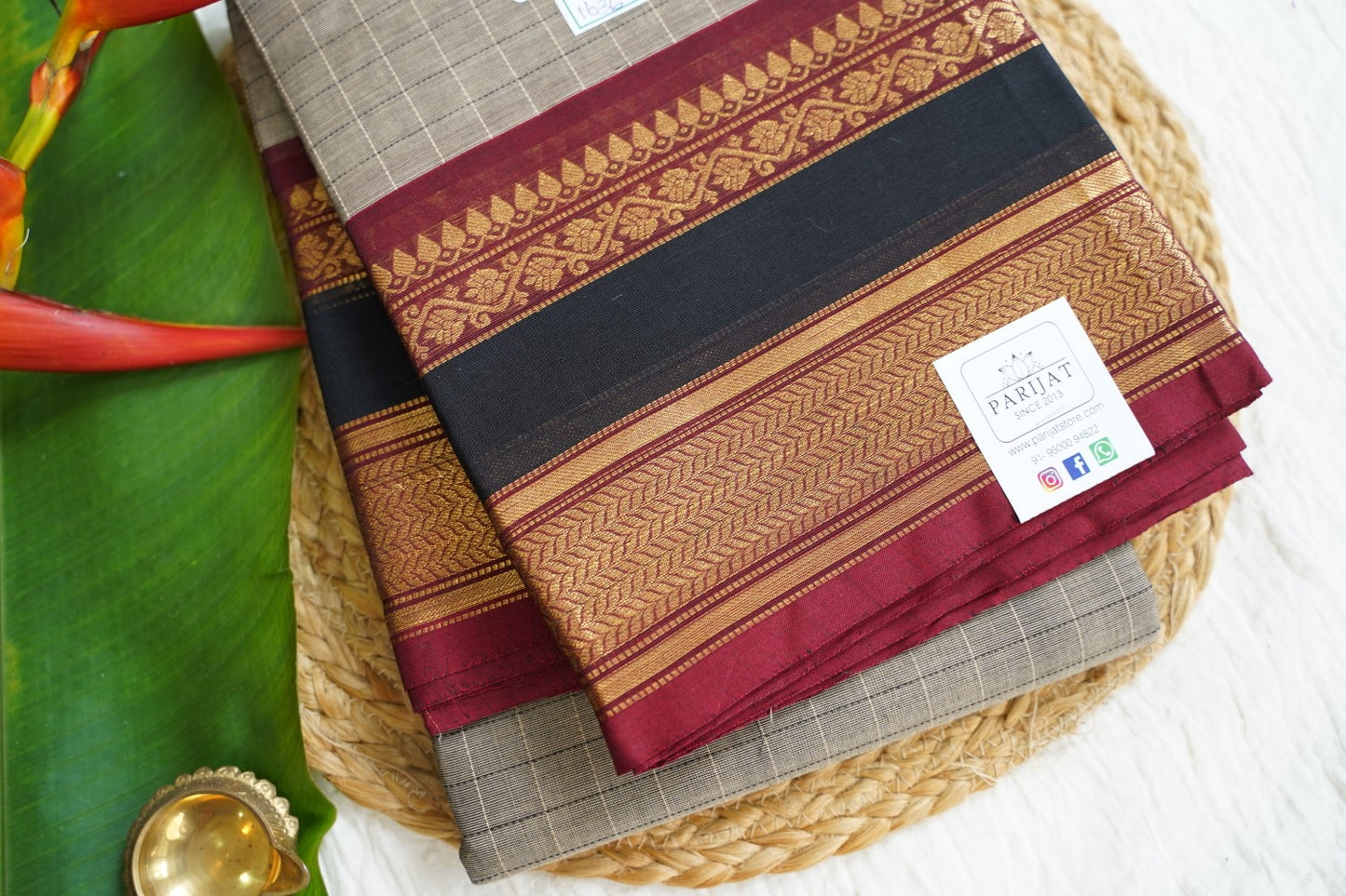 Chettinad handloom Cotton Saree PC15831