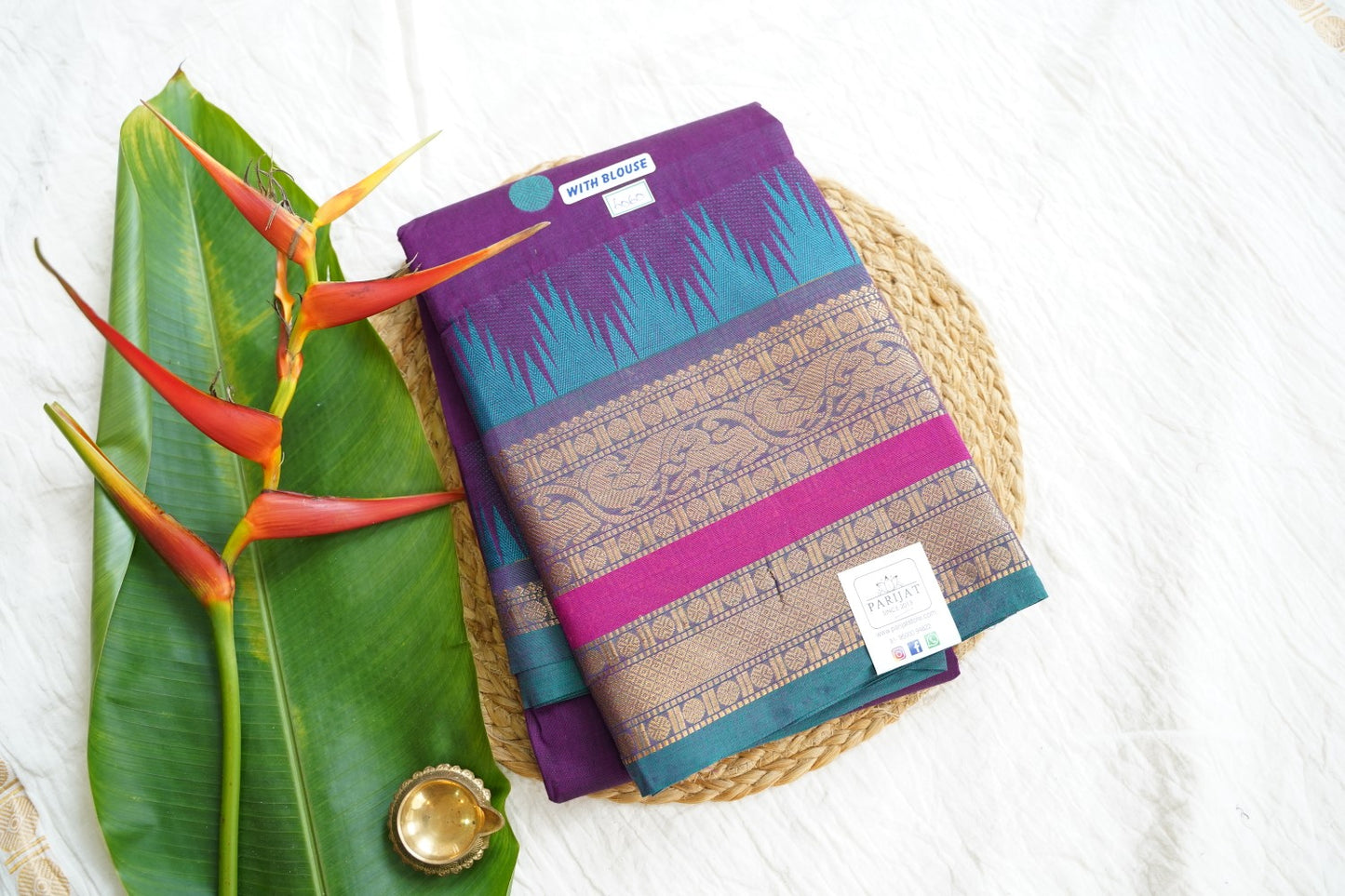 Chettinad handloom Cotton Saree PC15971