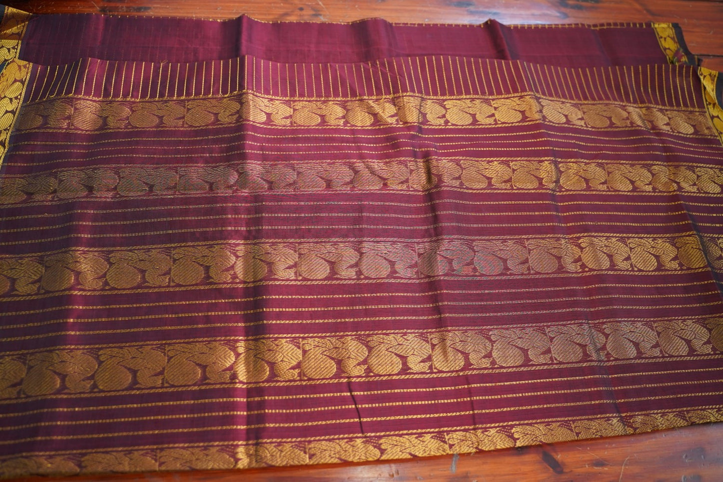 Kanchi Handloom Silk Cotton Saree PC17054[brown]