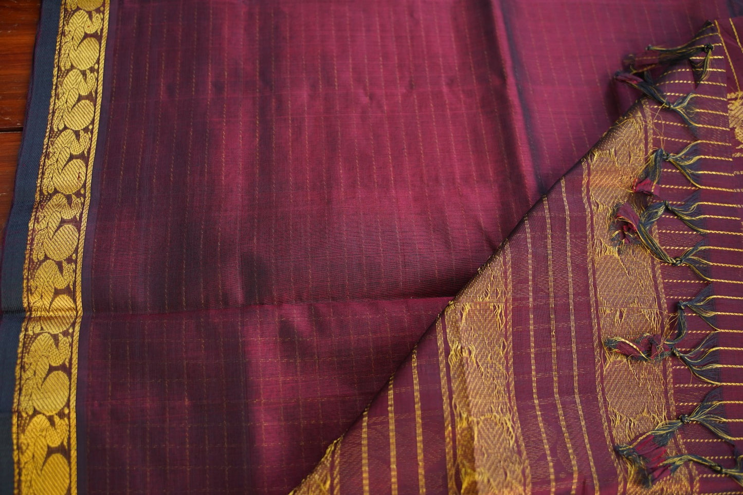 Kanchi Handloom Silk Cotton Saree PC17054[brown]