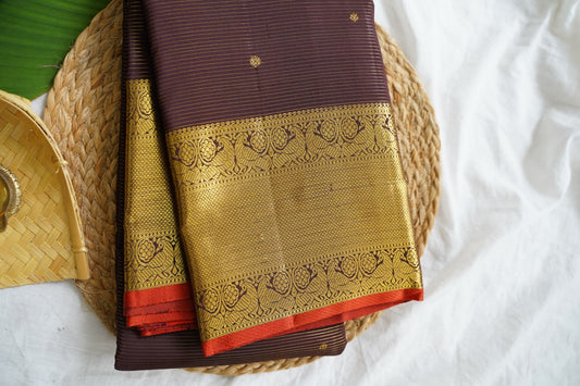 Vairaoosi Korvai Kanchi Silk Saree PC15991