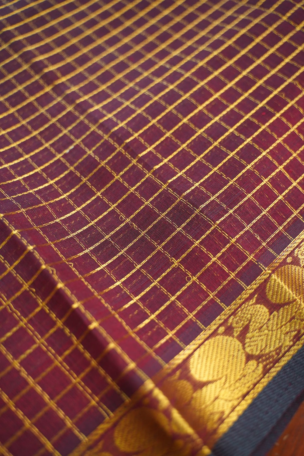 Kanchi Handloom Silk Cotton Saree PC17054[brown]