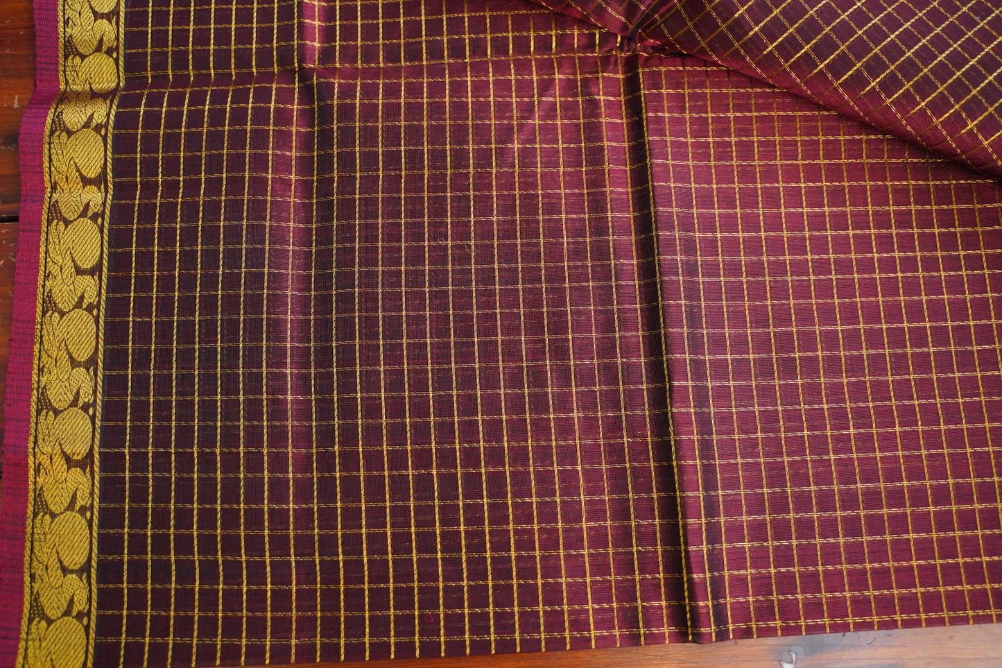 Kanchi Handloom Silk Cotton Saree PC17055[red]