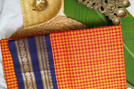 Kanchi Handloom Silk Cotton Saree PC15996