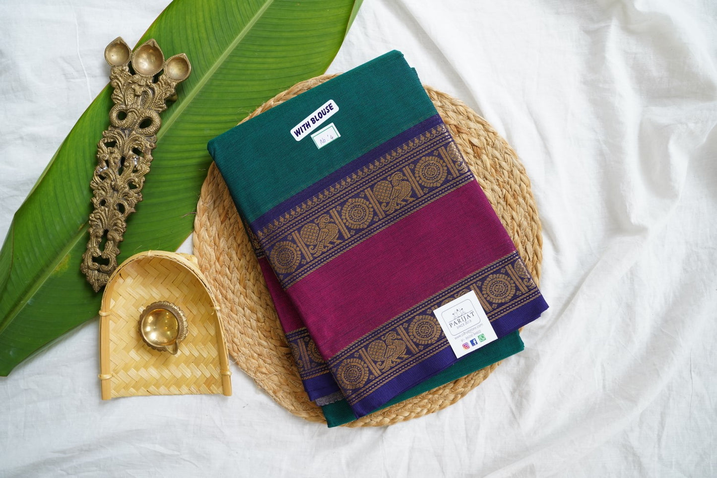 Chettinad handloom Cotton Saree PC15981