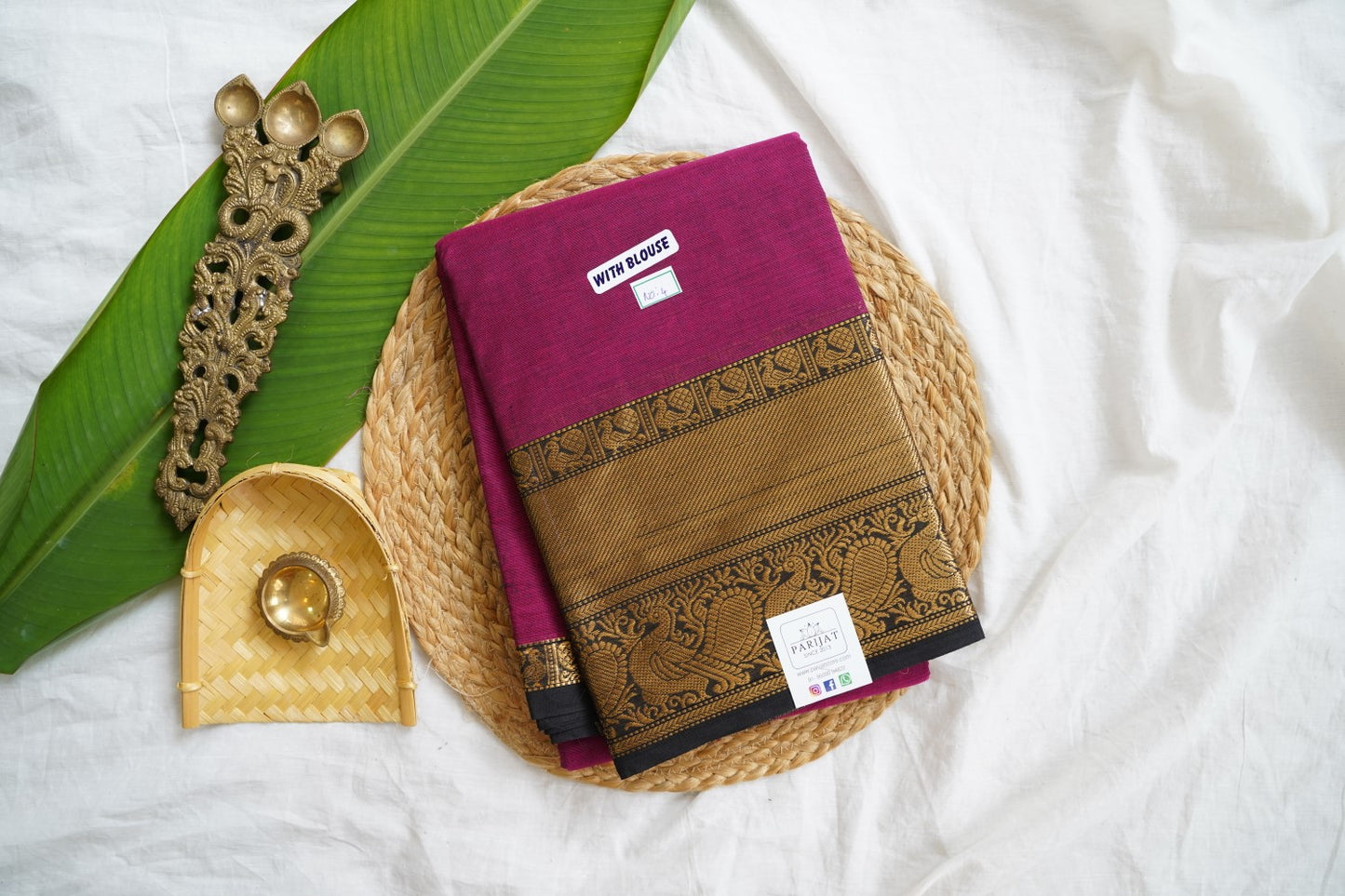 Chettinad handloom Cotton Saree PC15984