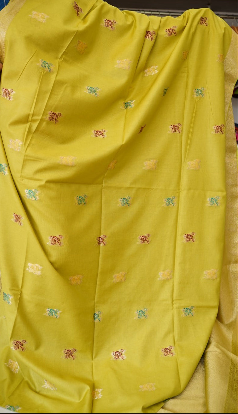 semi chanderi saree PC17885