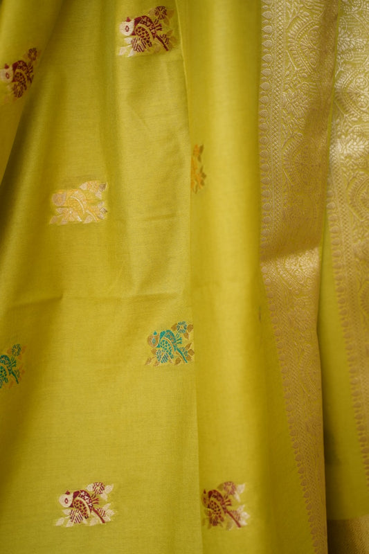 semi chanderi saree PC17885