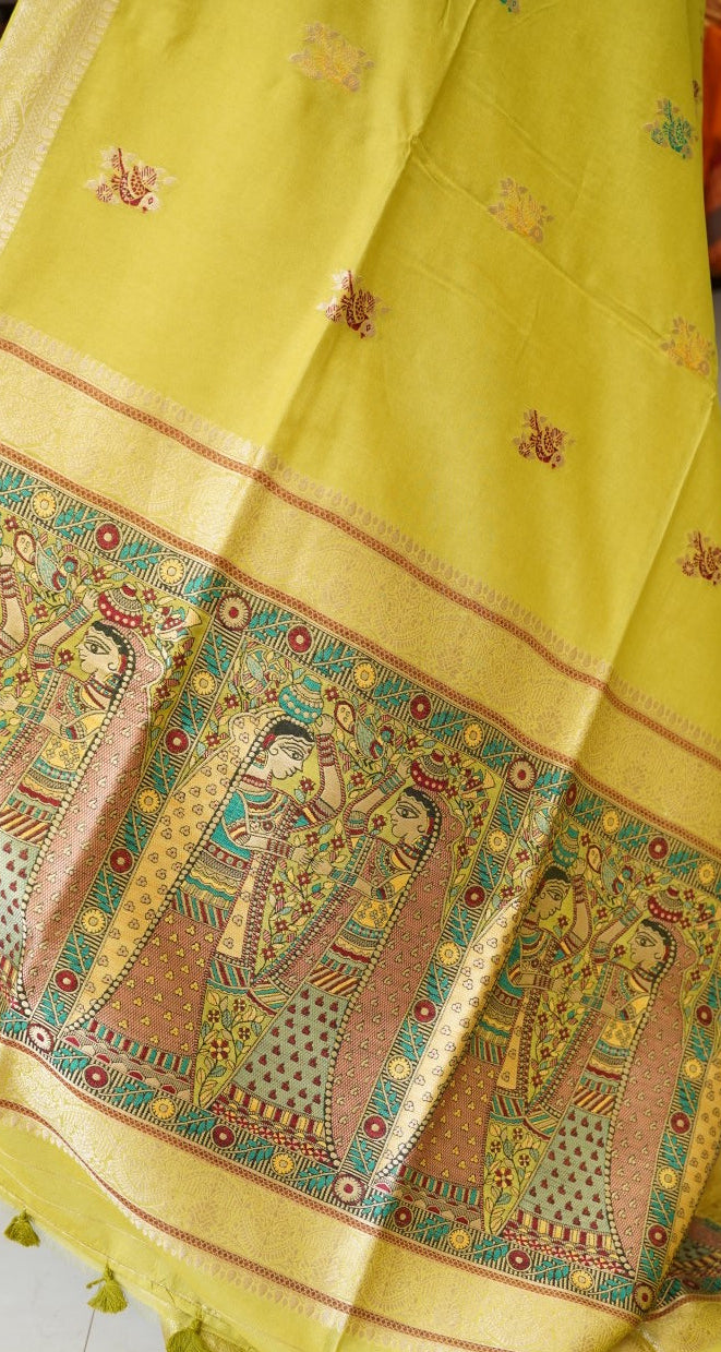 semi chanderi saree PC17885