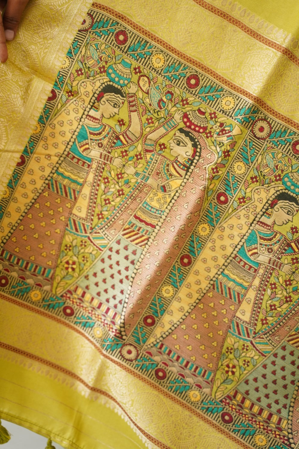 semi chanderi saree PC17885