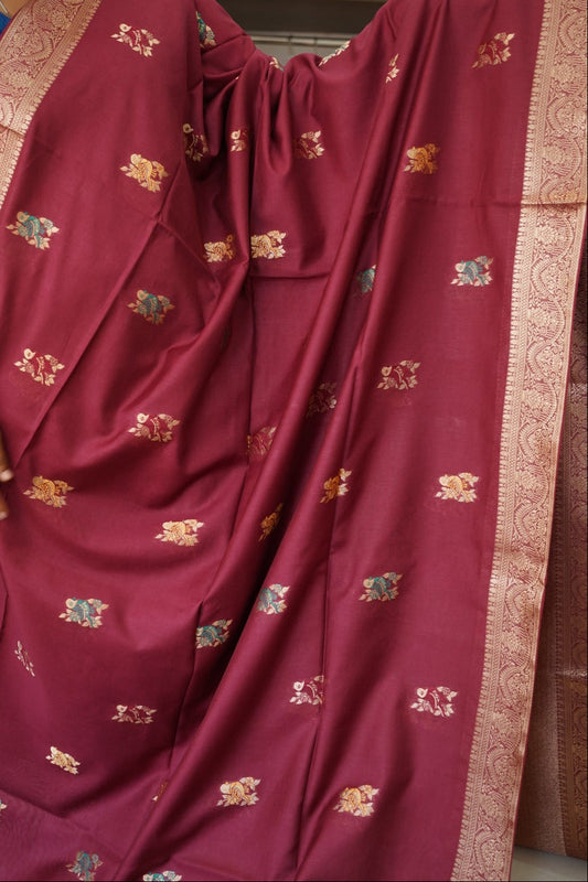semi chanderi saree PC17884