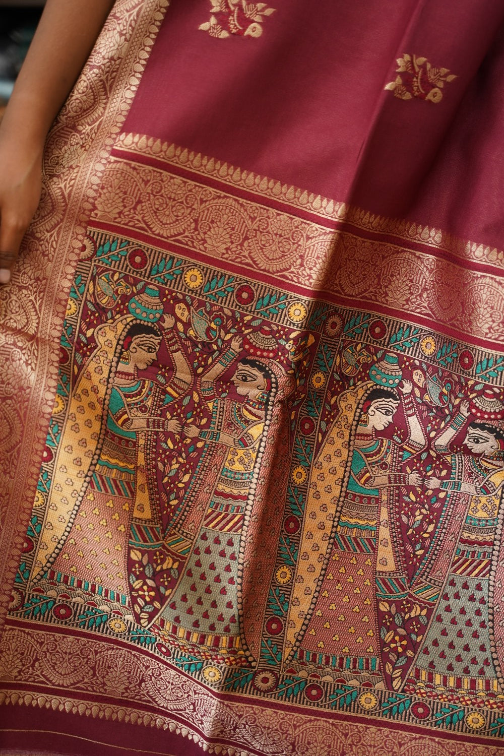 semi chanderi saree PC17884