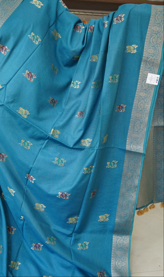 semi chanderi saree PC17883