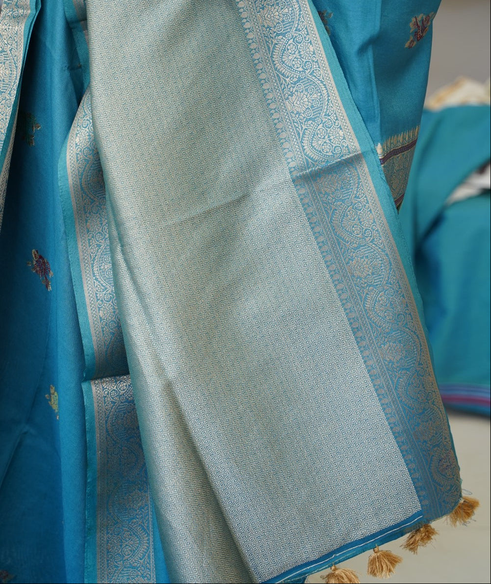 semi chanderi saree PC17883