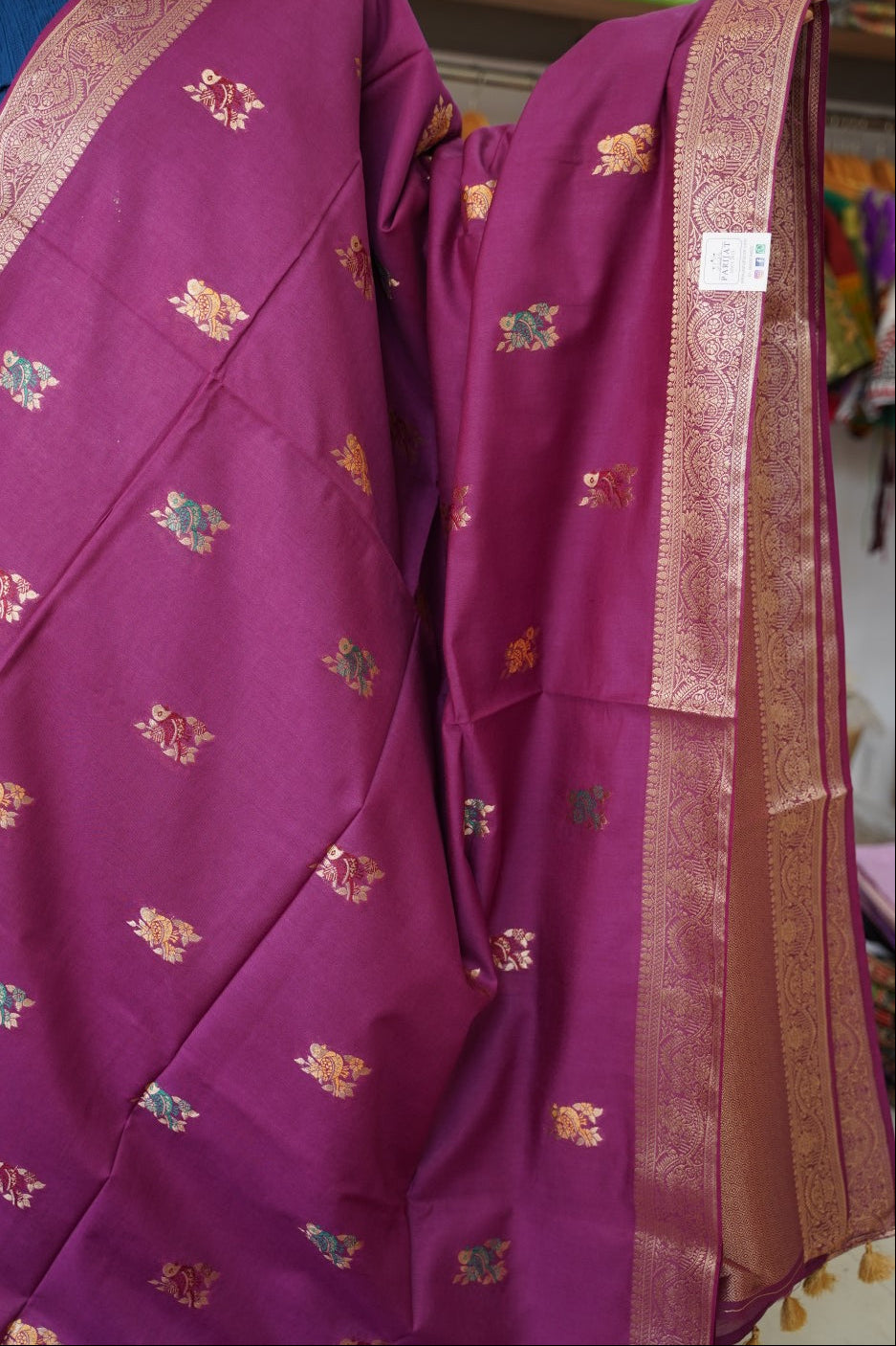 semi chanderi saree PC17882