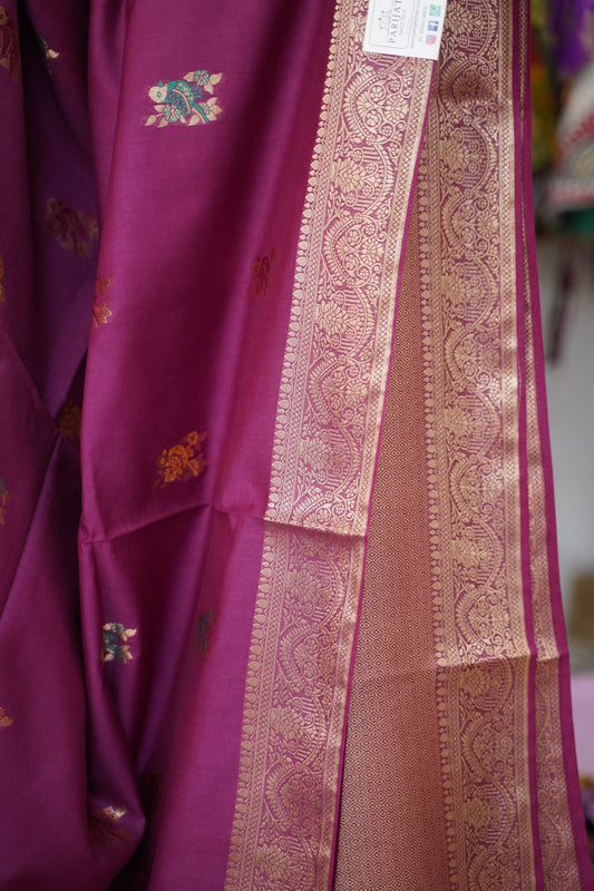 semi chanderi saree PC17882