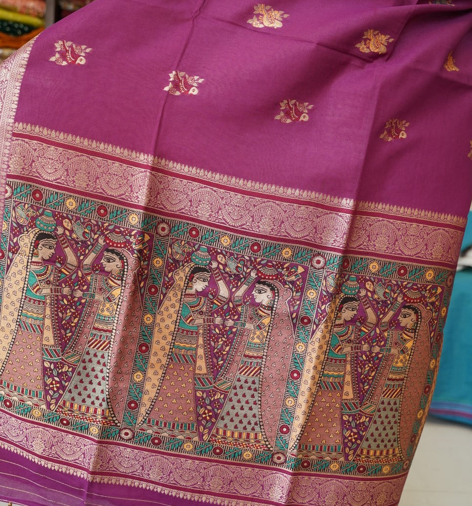 semi chanderi saree PC17882