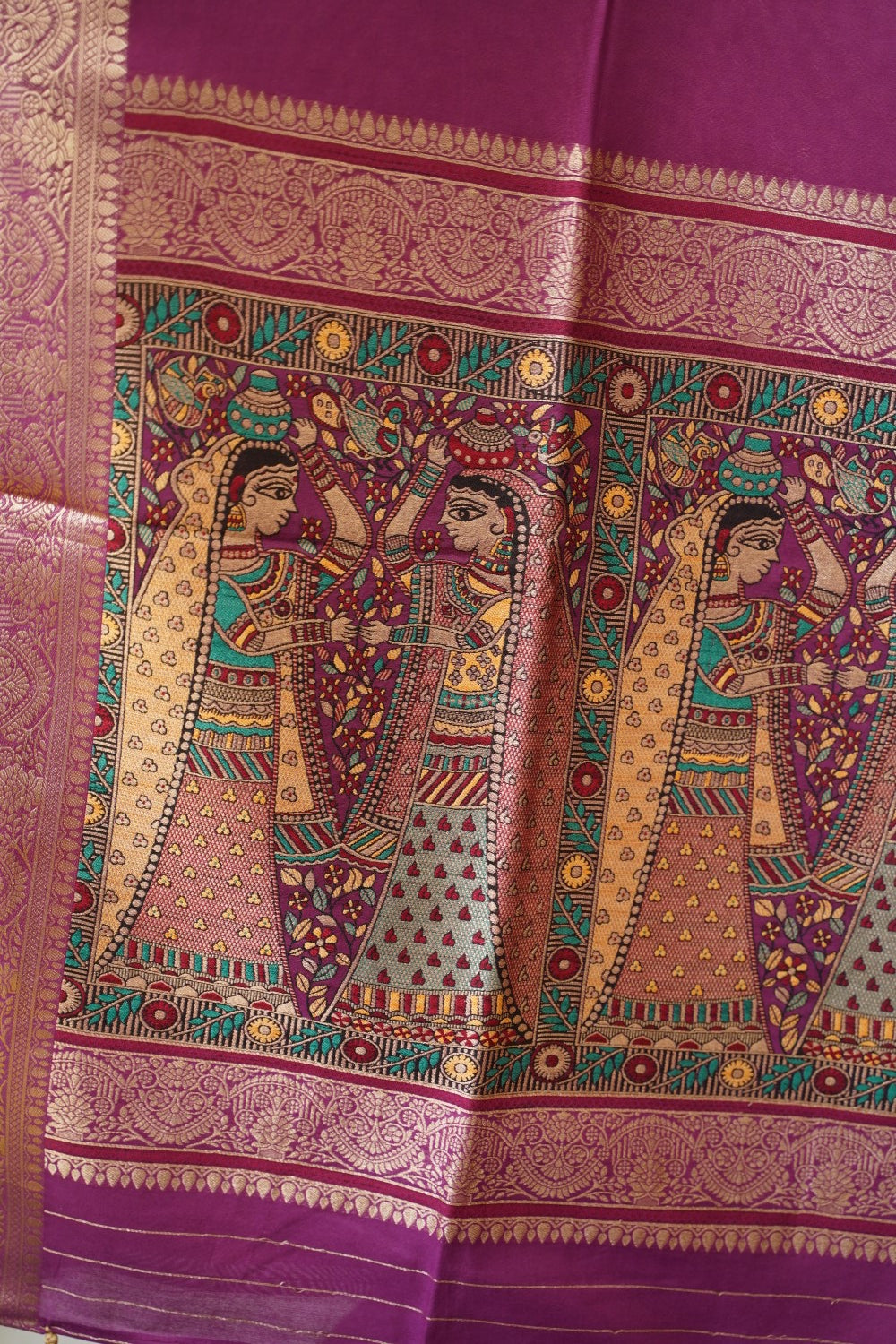 semi chanderi saree PC17882