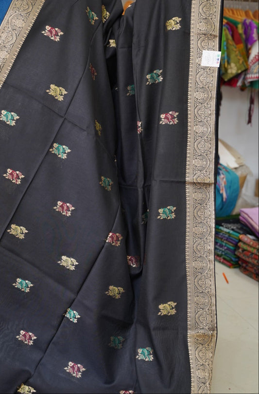 semi chanderi saree PC17881