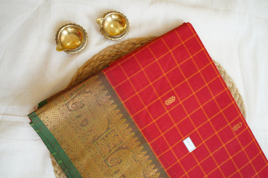 Chettinadu handloom Cotton Saree PC14296