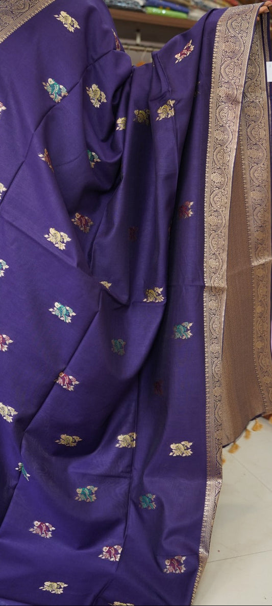semi chanderi saree PC17880