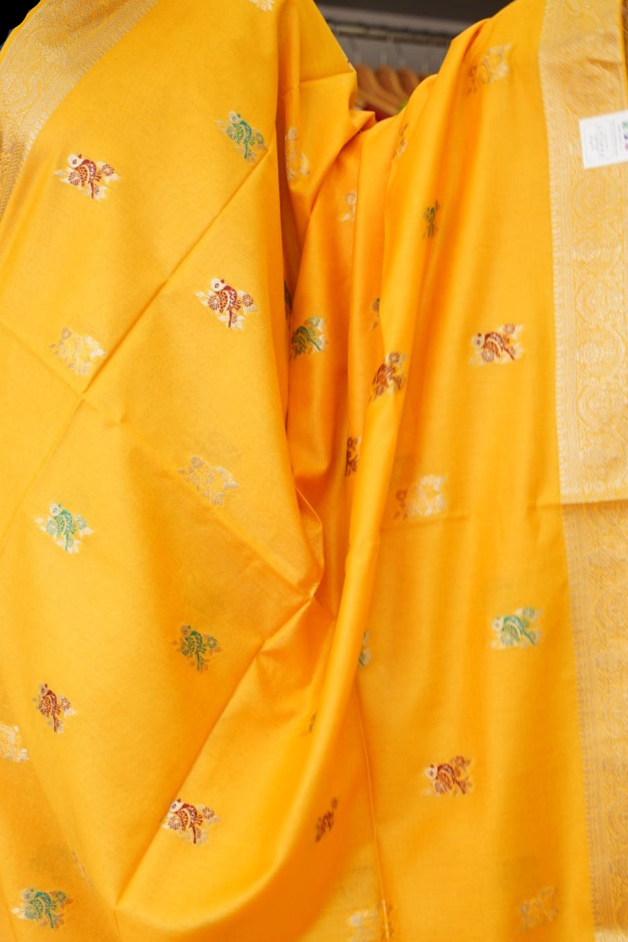 semi chanderi saree PC17886