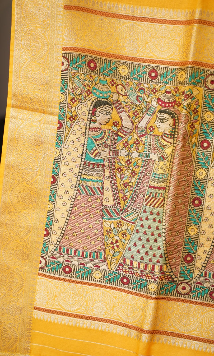 semi chanderi saree PC17886