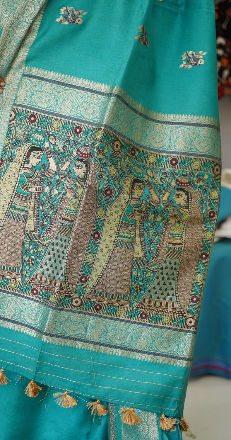 semi chanderi saree PC17887